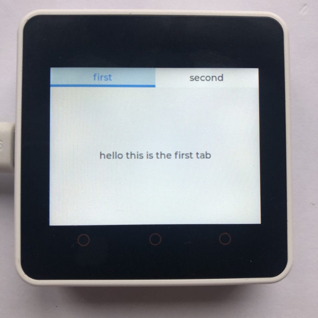 simple micropython lvgl tabview