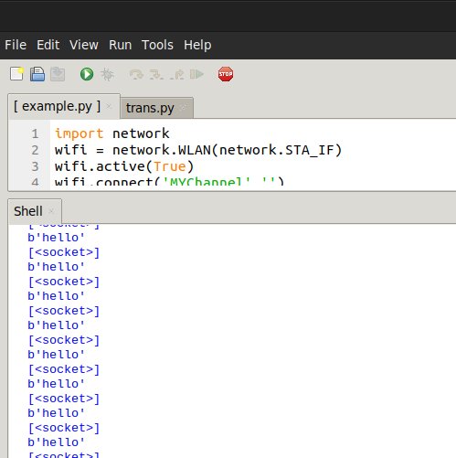 repl output for esp32